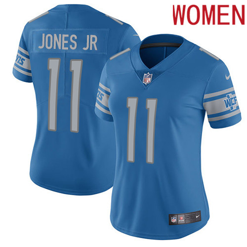 2019 Women Detroit Lions #11 Jones Jr blue Nike Vapor Untouchable Limited NFL Jersey